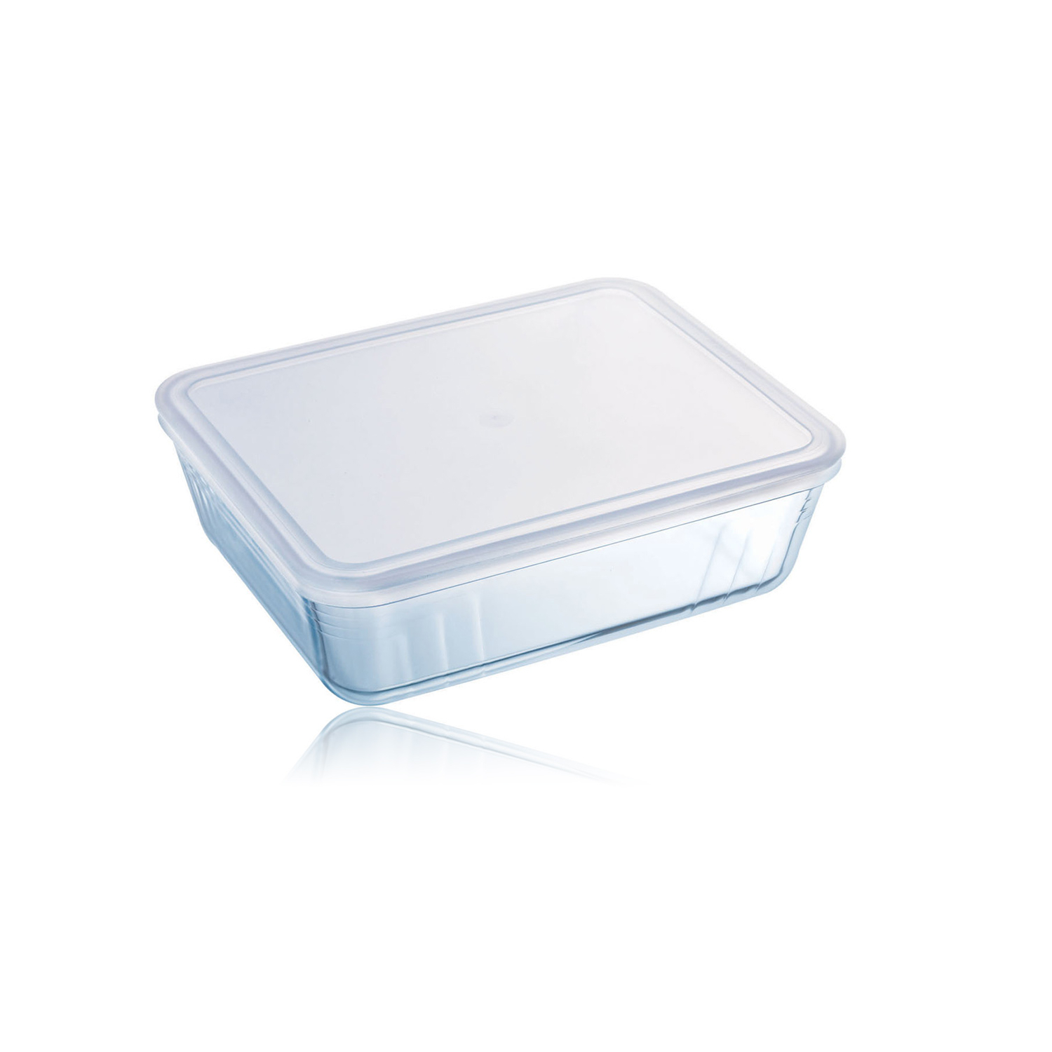 Pyrex Clear Glass Dish With Lid - 4L