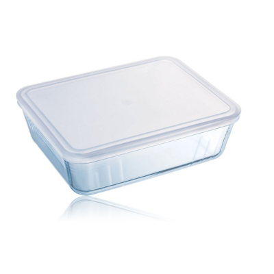 George Pyrex Glass Dish with Lid - 4L - Clear