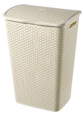 white laundry hamper