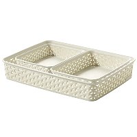 Curver My Style A4/A5/A6 Rectangular Storage Basket Set Vintage White | Home | George at ASDA
