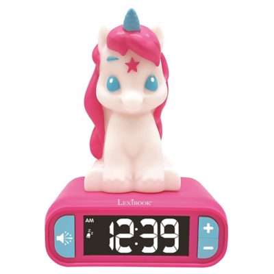 Unicorn Childrens Clock With Night Light, none