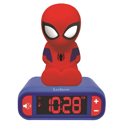 LEXIBOOK RL800SP Nightlight Alarm Clock - Spider-Man