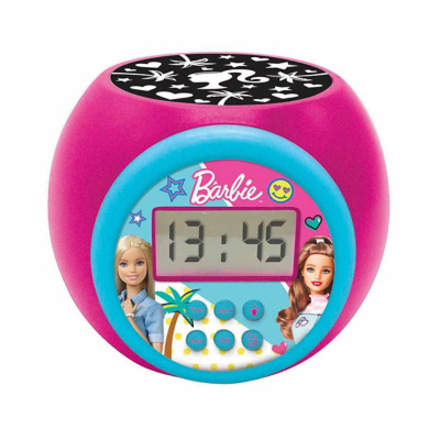Lexibook RL977BB Barbie Childrens Projector Clock