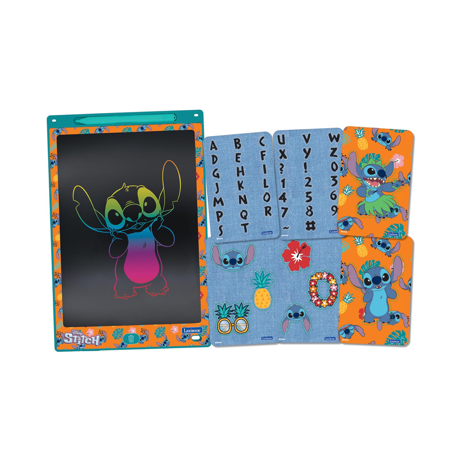 Lexibook Stitch Electronic Ink Drawing Tablet, Blue,Orange - Image 4