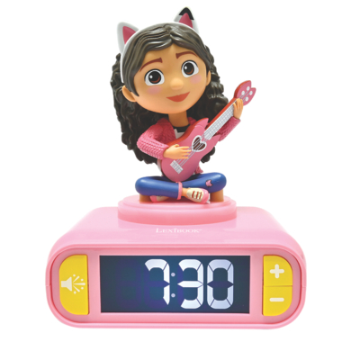 LEXIBOOK RL800GDH Nightlight Alarm Clock - Gabby's Dollhouse