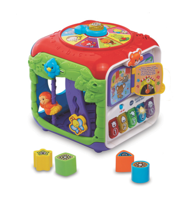 wooden activity cube asda