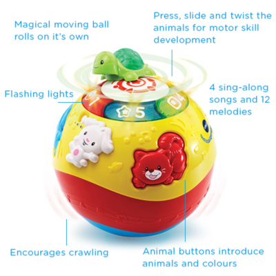 vtech crawl and learn bright lights ball asda