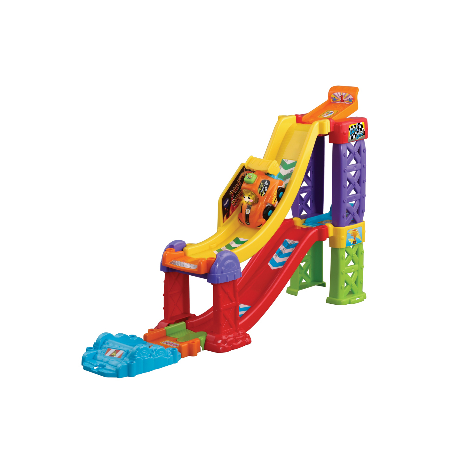 Vtech Orange Toot-Toot Drivers 3 In 1 Raceway Vehicle Playset - Image 6