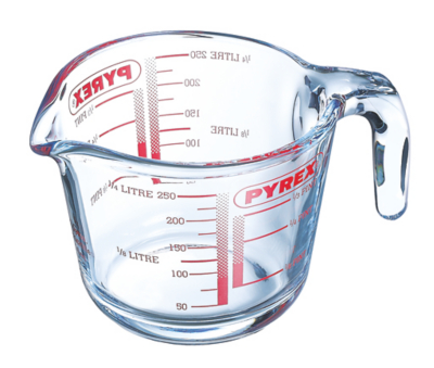 Pyrex Glass Measuring Jug 0.25 Litre Baking at ASDA