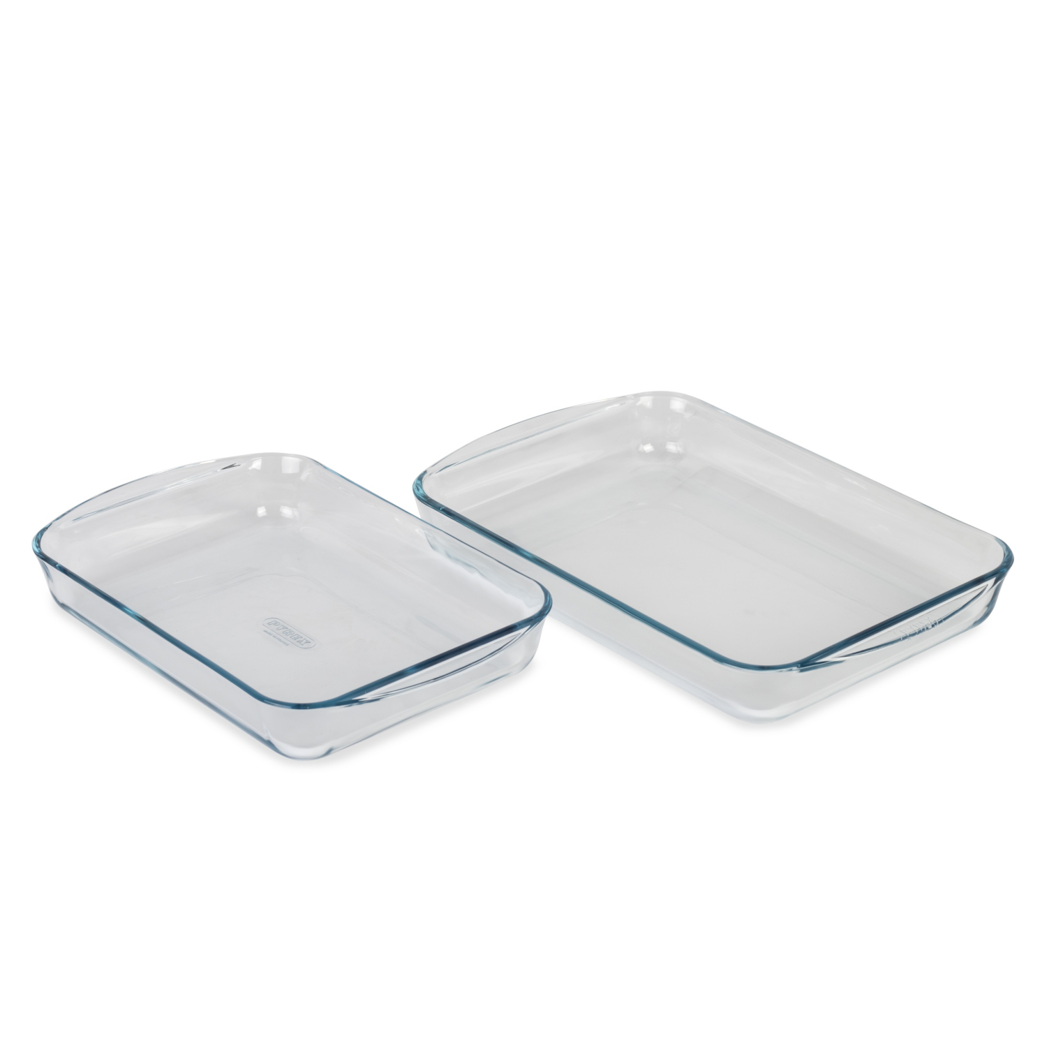 Pyrex Clear 2 Piece Glass Roaster Set
