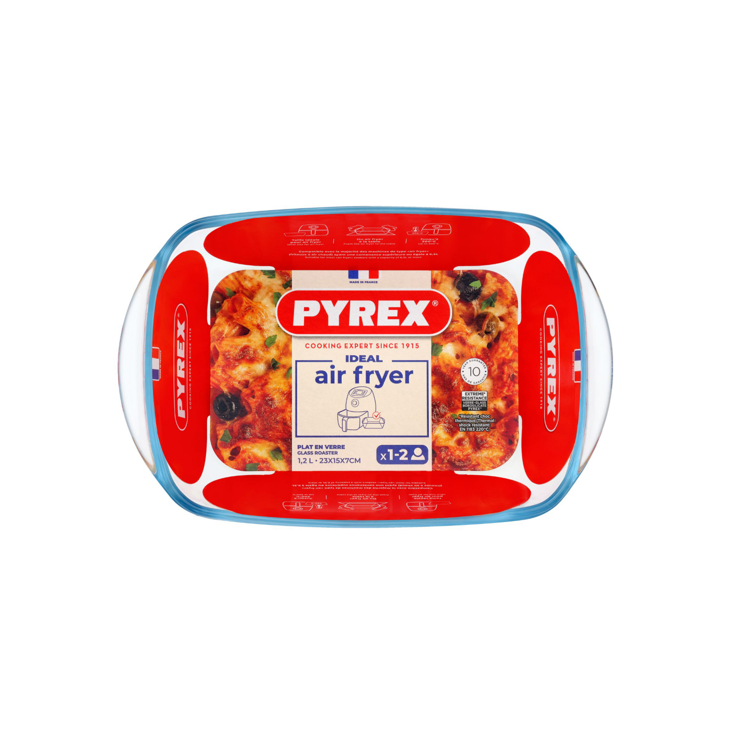 Pyrex Glass Rectangular Roaster 1200Ml