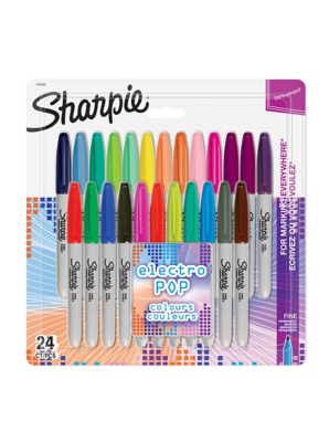 Sharpie Permanent Markers Electro Pop Assorted Colours School