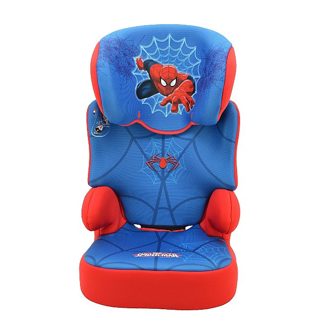 Marvel Spider Man Befix Group 2 3 High Back Booster Seat Baby George At Asda - Spiderman Car Seat Covers