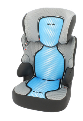 blue booster seat