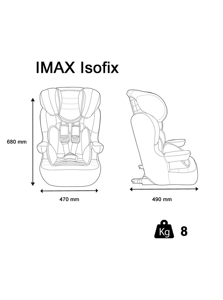 Siège Auto Nania I-Max SP Isofix Luxe Grey