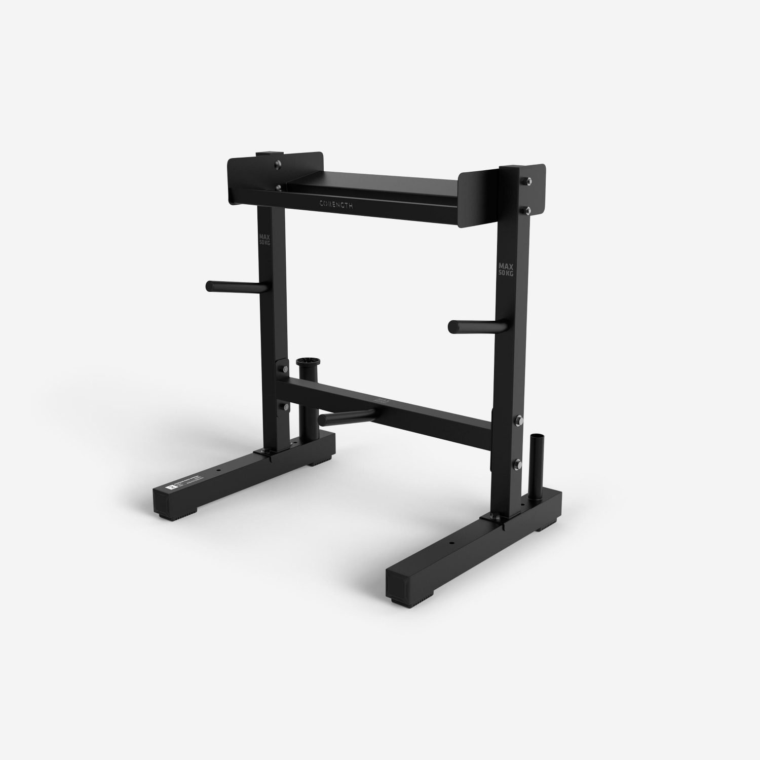 Cat Black Decathlon Weight Training Storage Rack