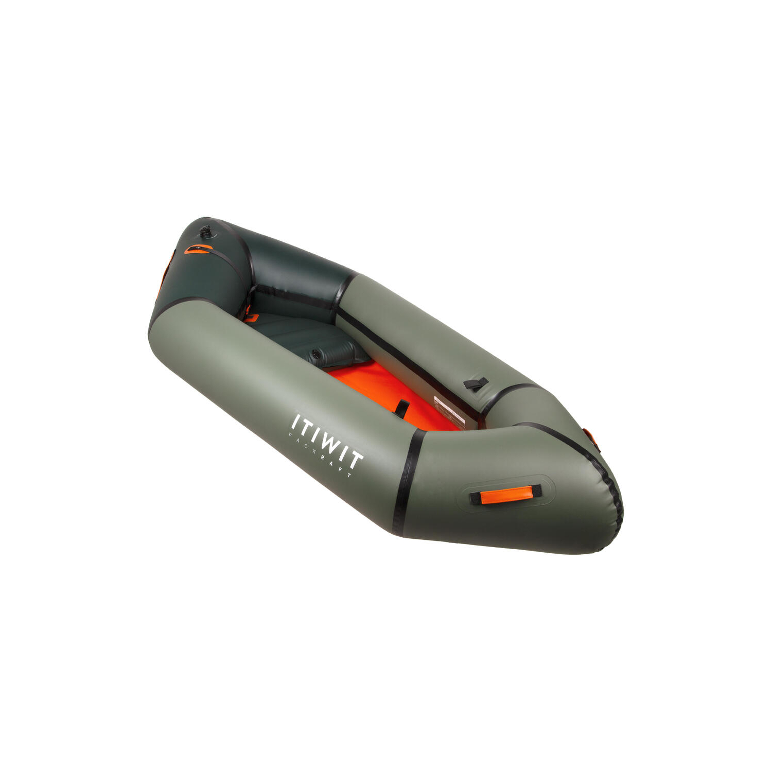 Cat Green Decathlon Packraft 100 Inflatable River Kayak Pr100
