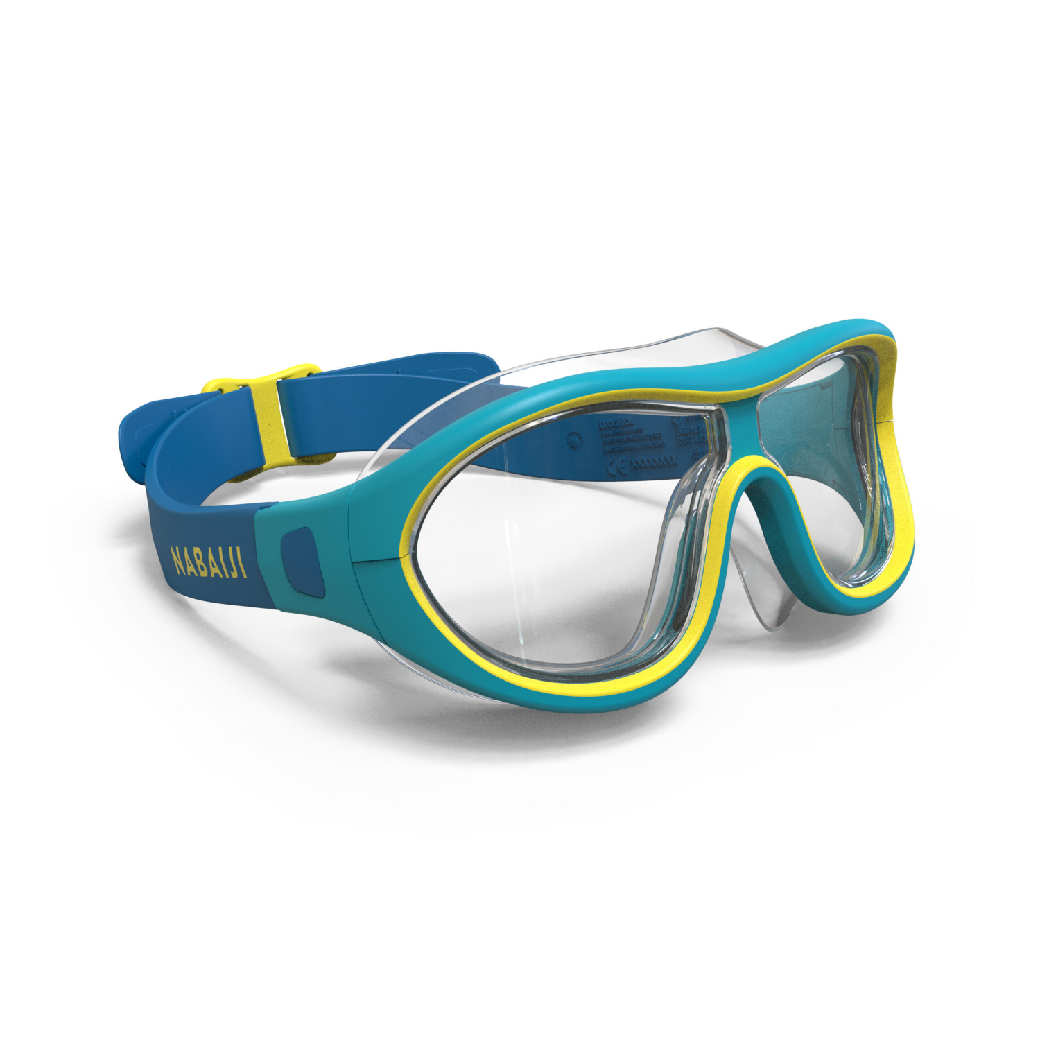 Cat Blue Decathlon Kids Pool Mask Swimdow - Clear Lens