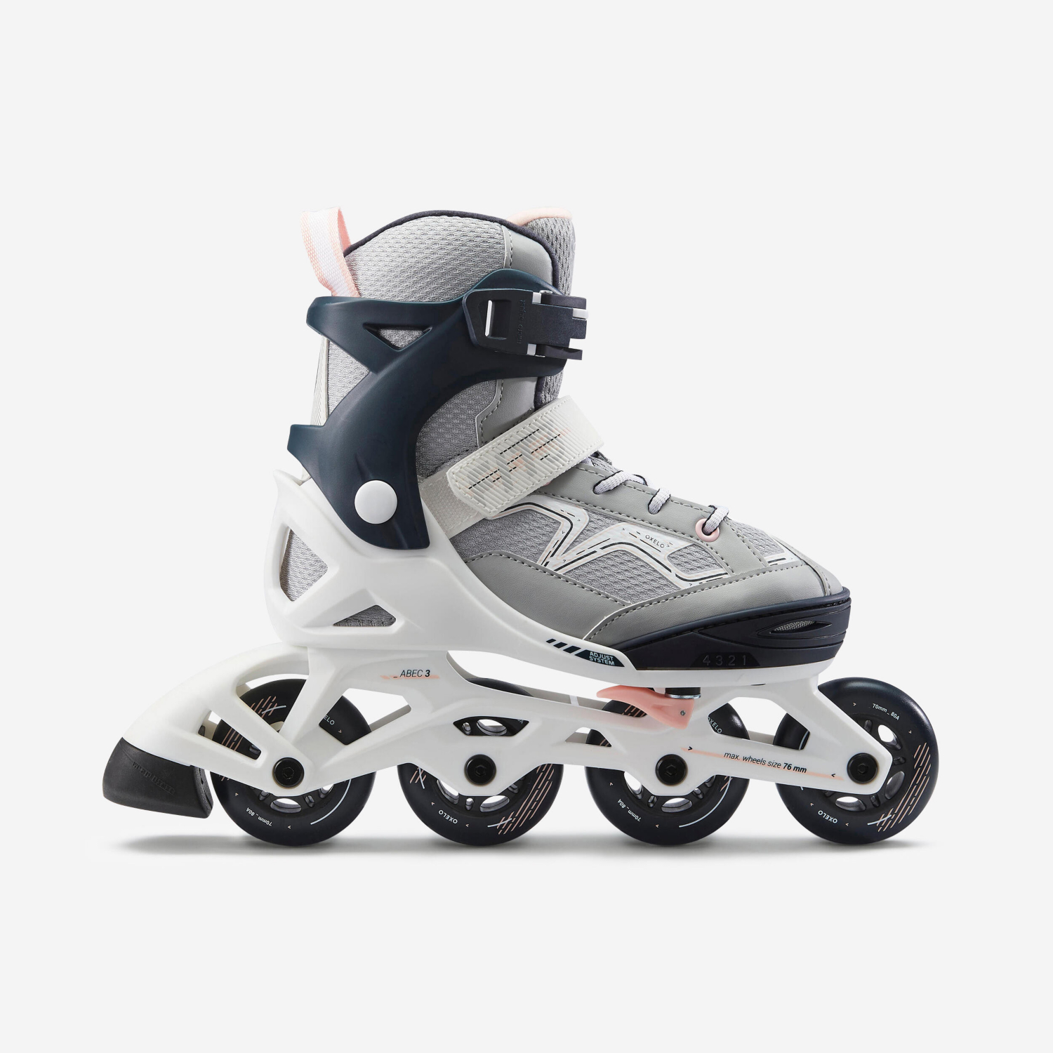 Cat Grey Decathlon Kids Inline Fitness Skates Fit 3