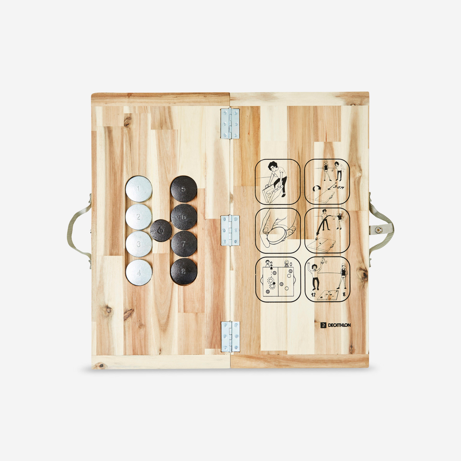 Cat Multi Decathlon Foldable Breton Palet Game Set