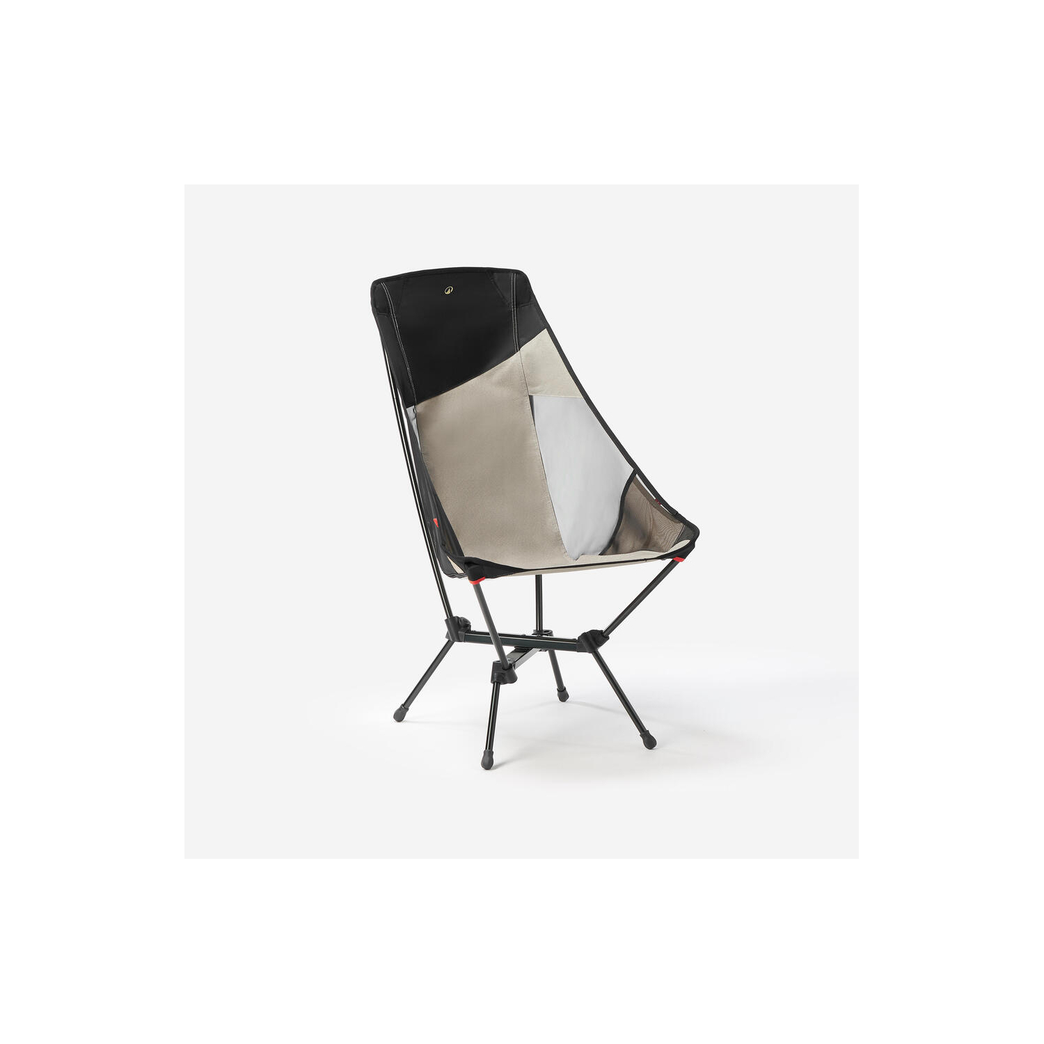 Cat Beige Decathlon Compact Low Camping Chair