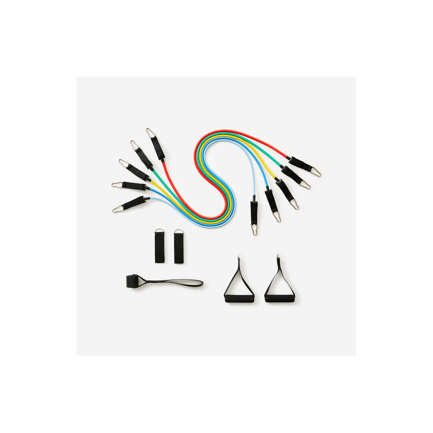 Cat Multi Decathlon Weight Training Resistance Band Set X5