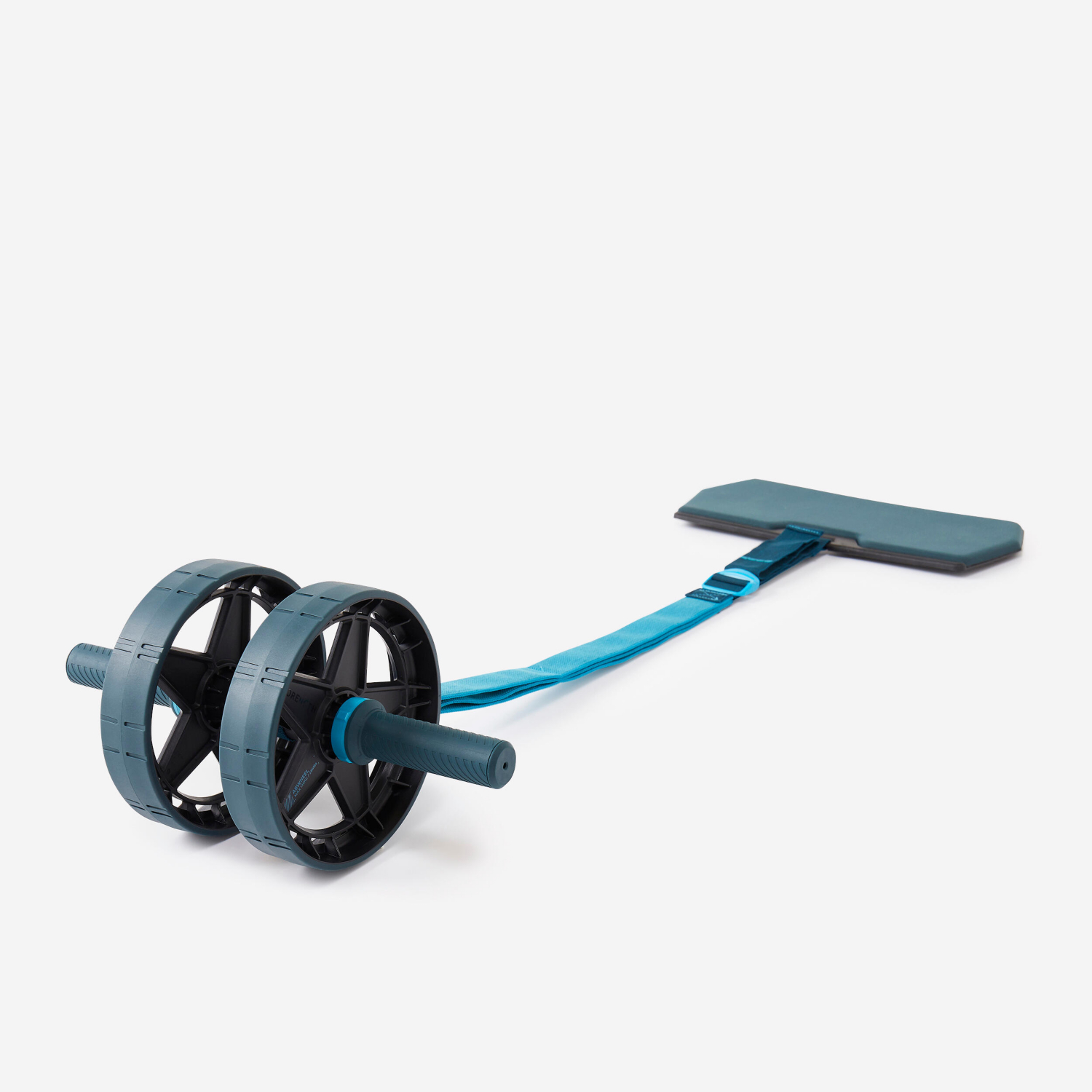 Cat Blue Decathlon Weight Training Ab Wheel Elastic Band Support