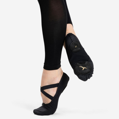 ToeSox Chaussettes de danse Prima Bellarina pour femme, pour yoga, pilates, barre et danse, Nude., Petit