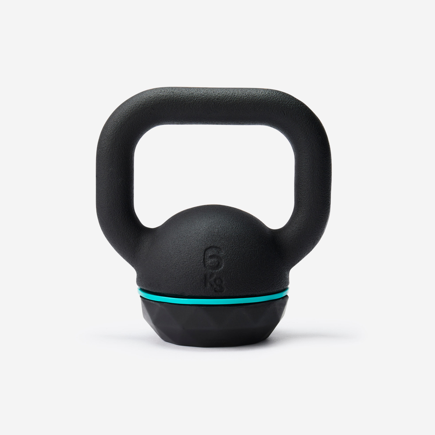 Bell Black Decathlon Cast Iron Kettlebell With Rubber Base 6 Kg