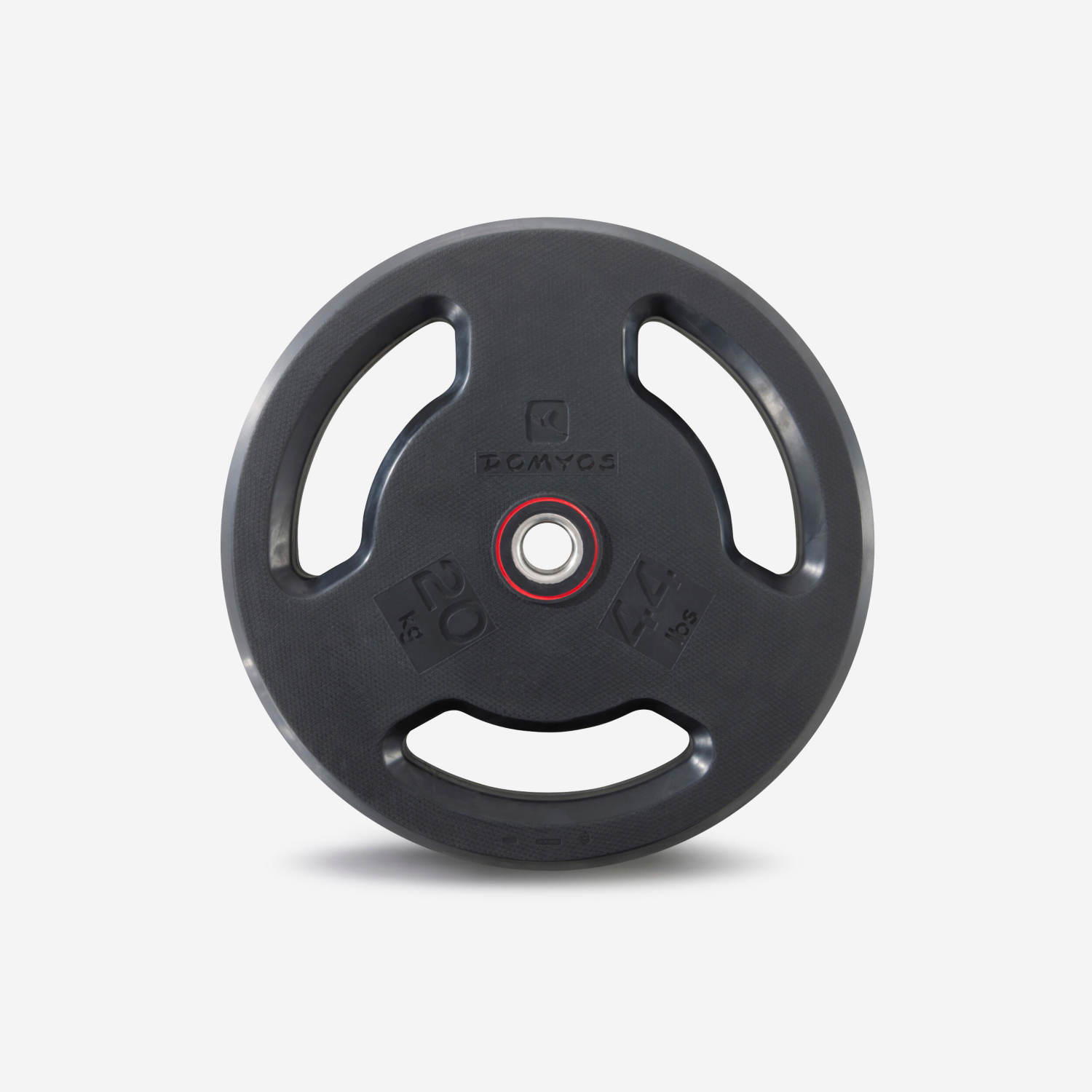 Cat Black Decathlon Rubber Weight Disc With Handles 28 Mm 20 Kg