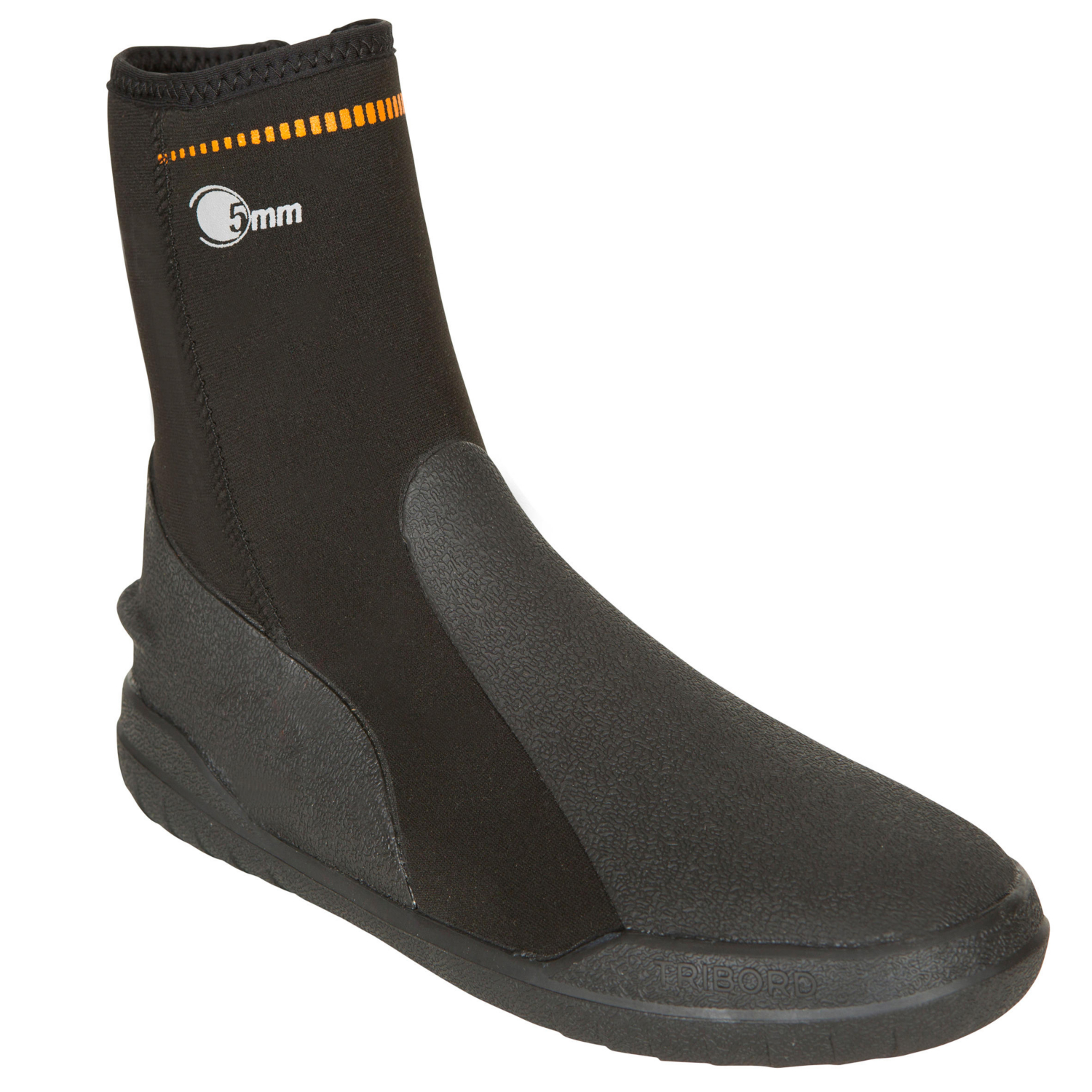 Cat Black Decathlon Diving Booties 5 Mm Neoprene