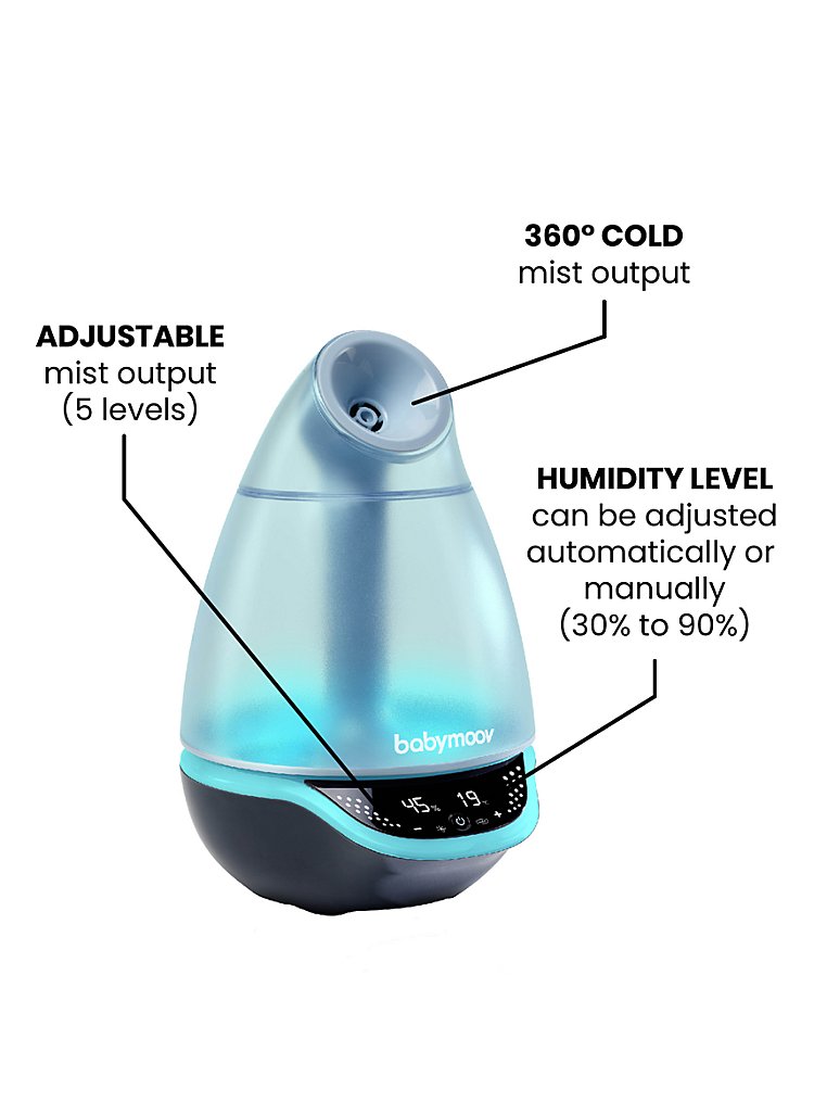 Babymoov Humidificador silencioso con vapor frío / Lámpara de noche  Hygro(+) · Bébés · El Corte Inglés