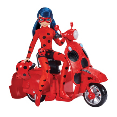 Miraculous Ladybug Scooter with Doll Toys & Character at ASDA