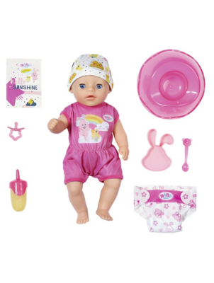 baby born swimming doll asda