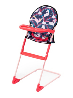 asda wooden dolls high chair