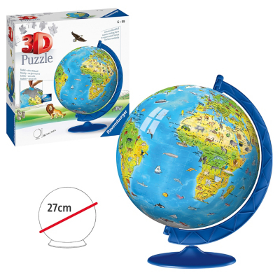 Ravensburger Multi Children's World Globe 3D Jigsaw 20Cm