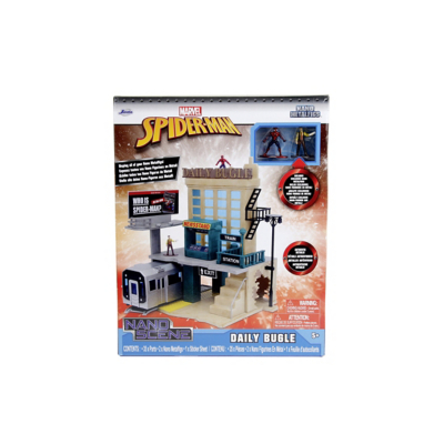 Marvel Unisex Multi Spider-Man Daily Bugle Nano Scene Playset Size 6