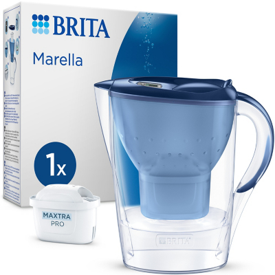 Brita Blue Marella Filter Jug Inc 1X Cartridge
