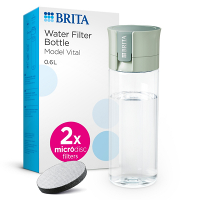 BRITA Model Vital Water Filter Bottle - Light Green