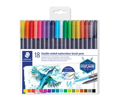 STAEDTLER DoubleEnded Watercolour Brush Pens School at ASDA