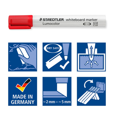 Staedtler Lumocolor Whiteboard Marker 351 With Bullet Tip 8-pack • Price
