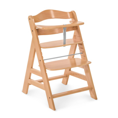 Hauck Alpha+ Wooden Highchair - Natural