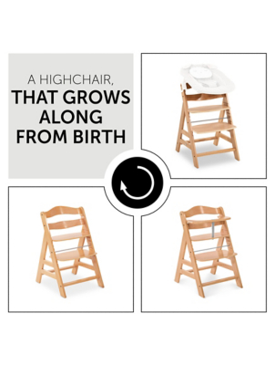 Wooden Highchair Asda Highchair Hauck Alpha+ Wooden Highchair