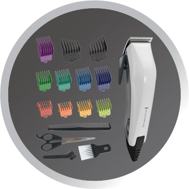 remington colour cut hair clippers asda
