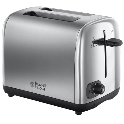 Russell Hobbs 24080 Adventure 2 Slice Toaster  Stainless Steel Wide Slots & Lift & Look