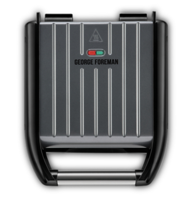 Foreman 25031 Grey Steel Compact Grill Home at ASDA