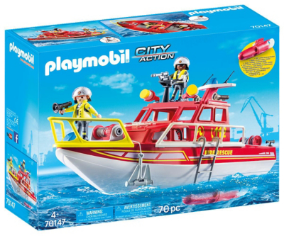 playmobil floating take along ship