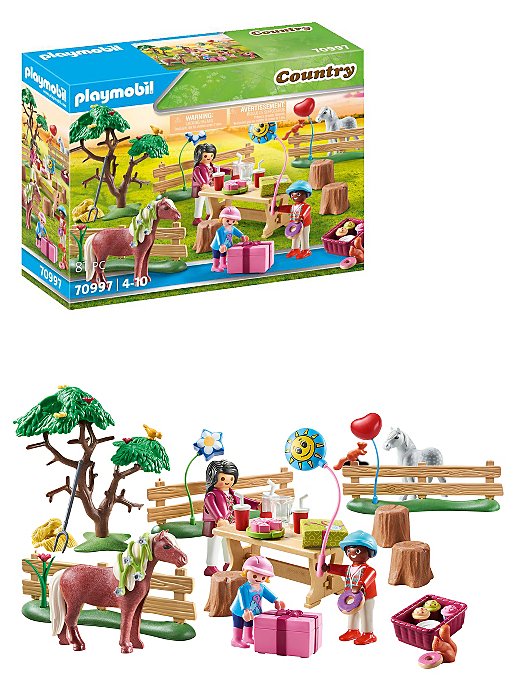 Solrig i live Far Playmobil 70997 Country Pony Farm Birthday Party | Toys & Character |  George at ASDA
