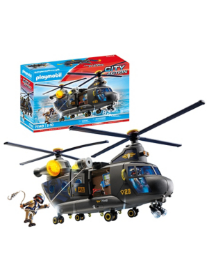 Playmobil Police Helicopter Toy Helicoptero Swat Playmobil