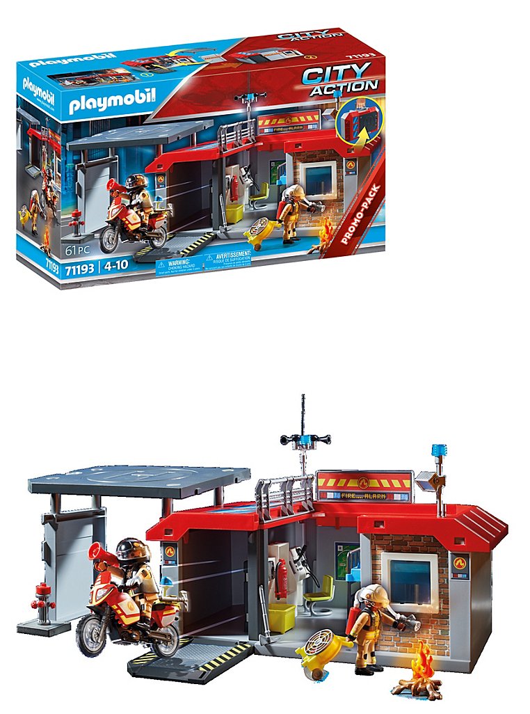 PLAYMOBIL 71193 City Action Take Along Fire Station
